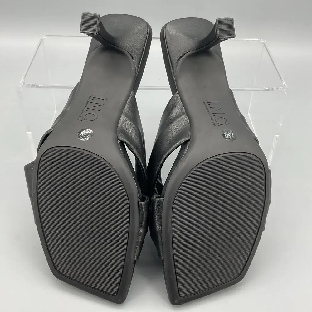 NEW INC Women’s Jerriee Dress Sandals Black Size 7.5M